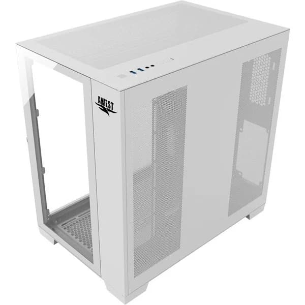 کیس کامپیوتر اوست GT AQ14 MW Mid Tower سفید — تصویر ۴