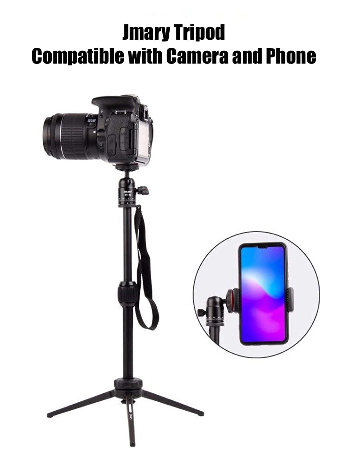سه پایه جی ماری Jmary MT-68 Portable Tripod — تصویر ۵