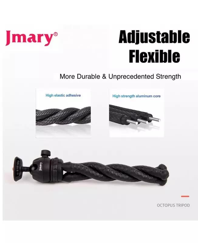 سه پایه جی ماری Jmary MT-25 Selfie tripod + هولدر موبایل — تصویر ۷