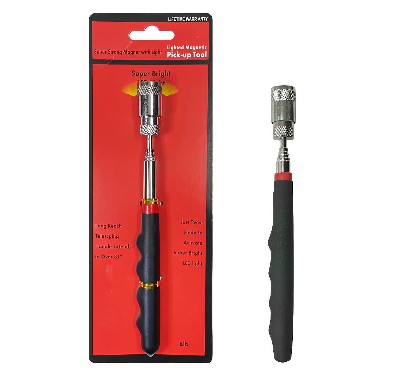 آهنربا آنتنی چراغ دار Lighted Magnetic Pick-up Tool — تصویر ۳