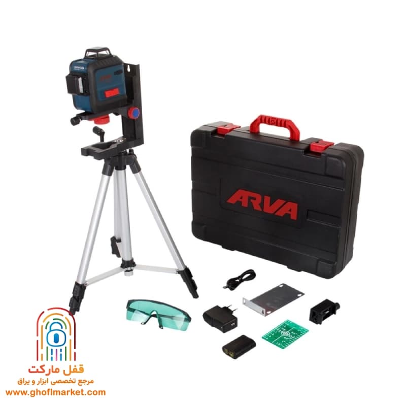 تراز لیزری سه بعدی 360 درجه (سبز)آروا مدل 4677 — تصویر ۱۰