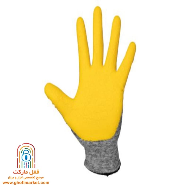 دستکش ایمنی پلی استر لاتکس کنزاکس مدل KLG-1732 — تصویر ۹