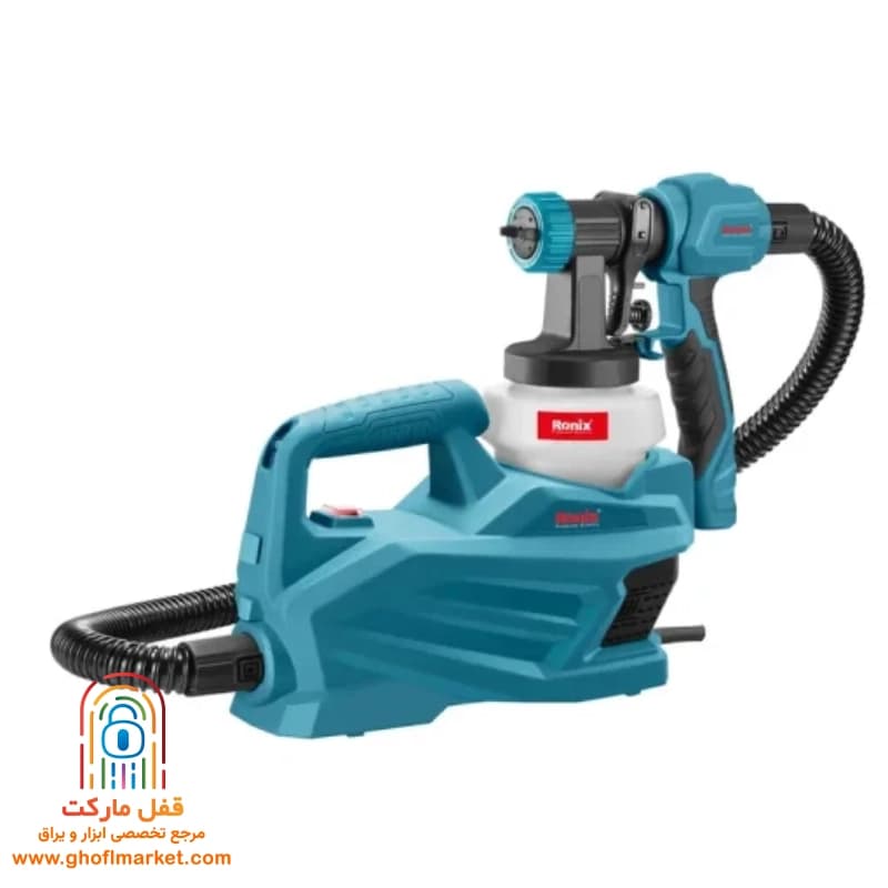 پیستوله برقی 800 وات HVLP رونیکس مدل 1380 — تصویر ۳