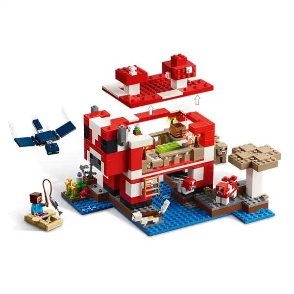 لگو ماینکرفت مدل 21270 The Mooshroom House — تصویر ۱۱