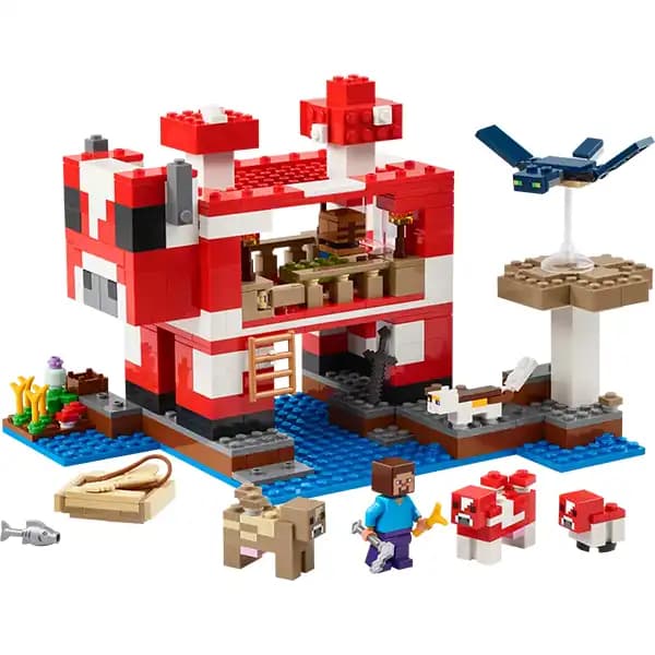 لگو ماینکرفت مدل 21270 The Mooshroom House — تصویر ۱۲