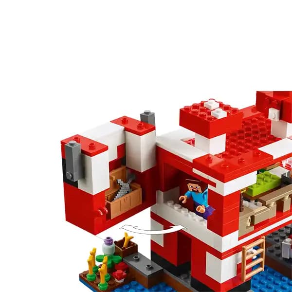 لگو ماینکرفت مدل 21270 The Mooshroom House — تصویر ۵