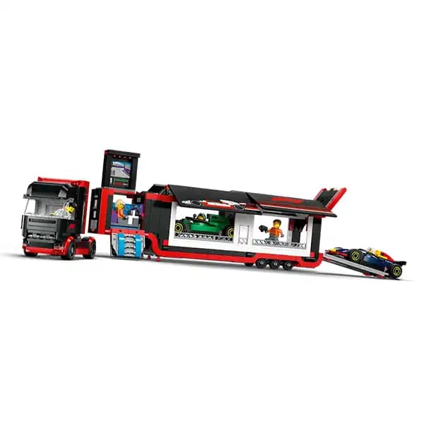 لگو سیتی مدل 60445 کامیون فرمول یک با ماشین های RB20 و AMR24 — تصویر ۱۲