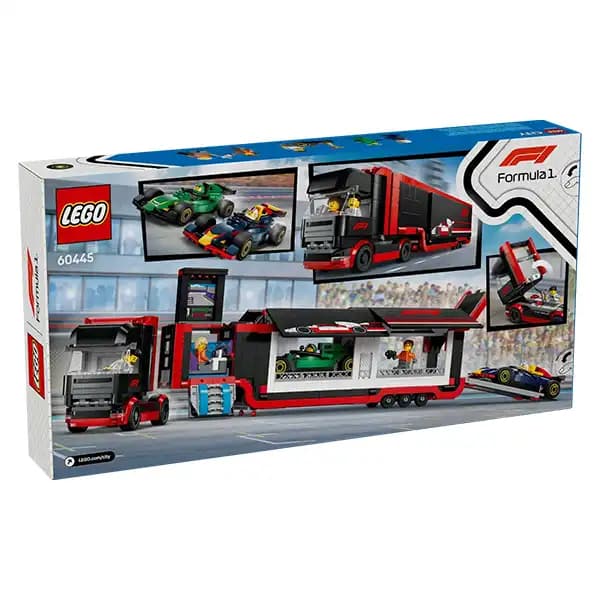 لگو سیتی مدل 60445 کامیون فرمول یک با ماشین های RB20 و AMR24 — تصویر ۹