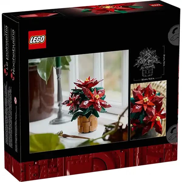 لگو آیکونز مدل 10370 پوینستیا Poinsettia — تصویر ۶