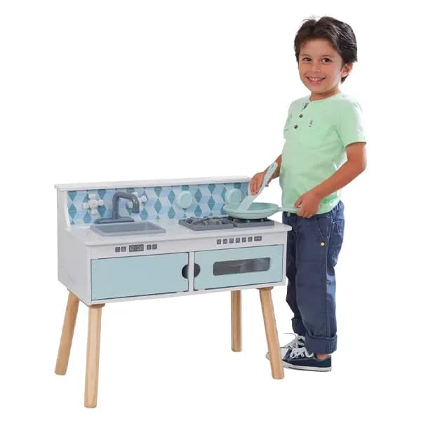 آشپزخانه کودک Kidkraft مدل Put Away Wooden Kitchen — تصویر ۳