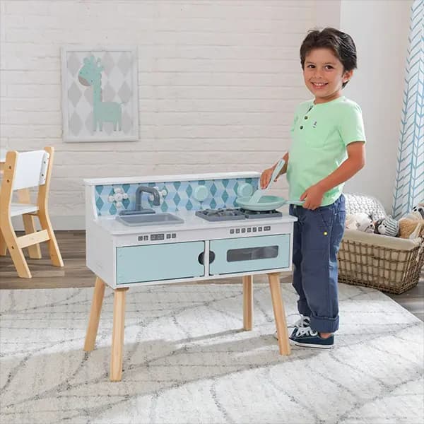 آشپزخانه کودک Kidkraft مدل Put Away Wooden Kitchen — تصویر ۹