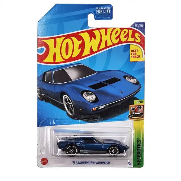 ماشین هات ویلز مدل 71 Lamborghini Miura SV (آبی) — تصویر ۵