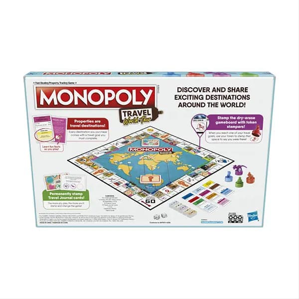 بازی فکری MONOPOLY مدل Travel World Tour — تصویر ۴