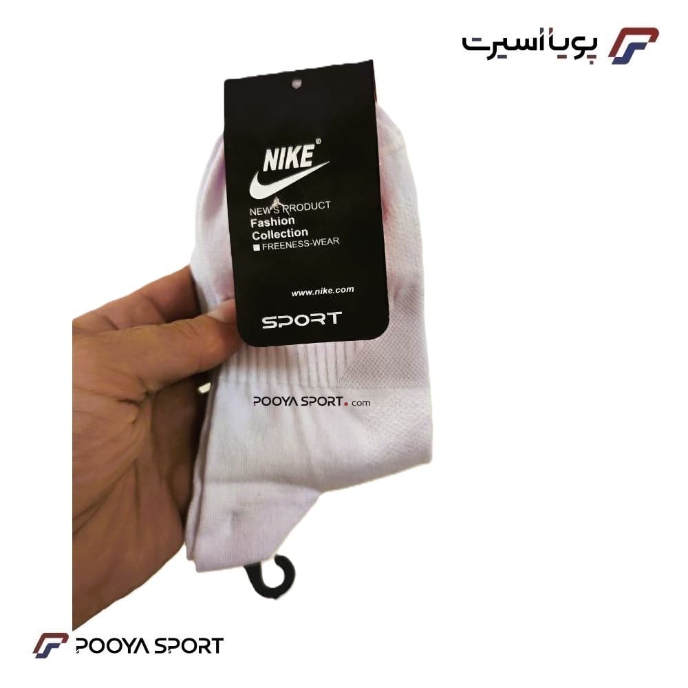 جوراب ورزشی نایک Nike زنانه ساق کوتاه اعلا سفید — تصویر ۷
