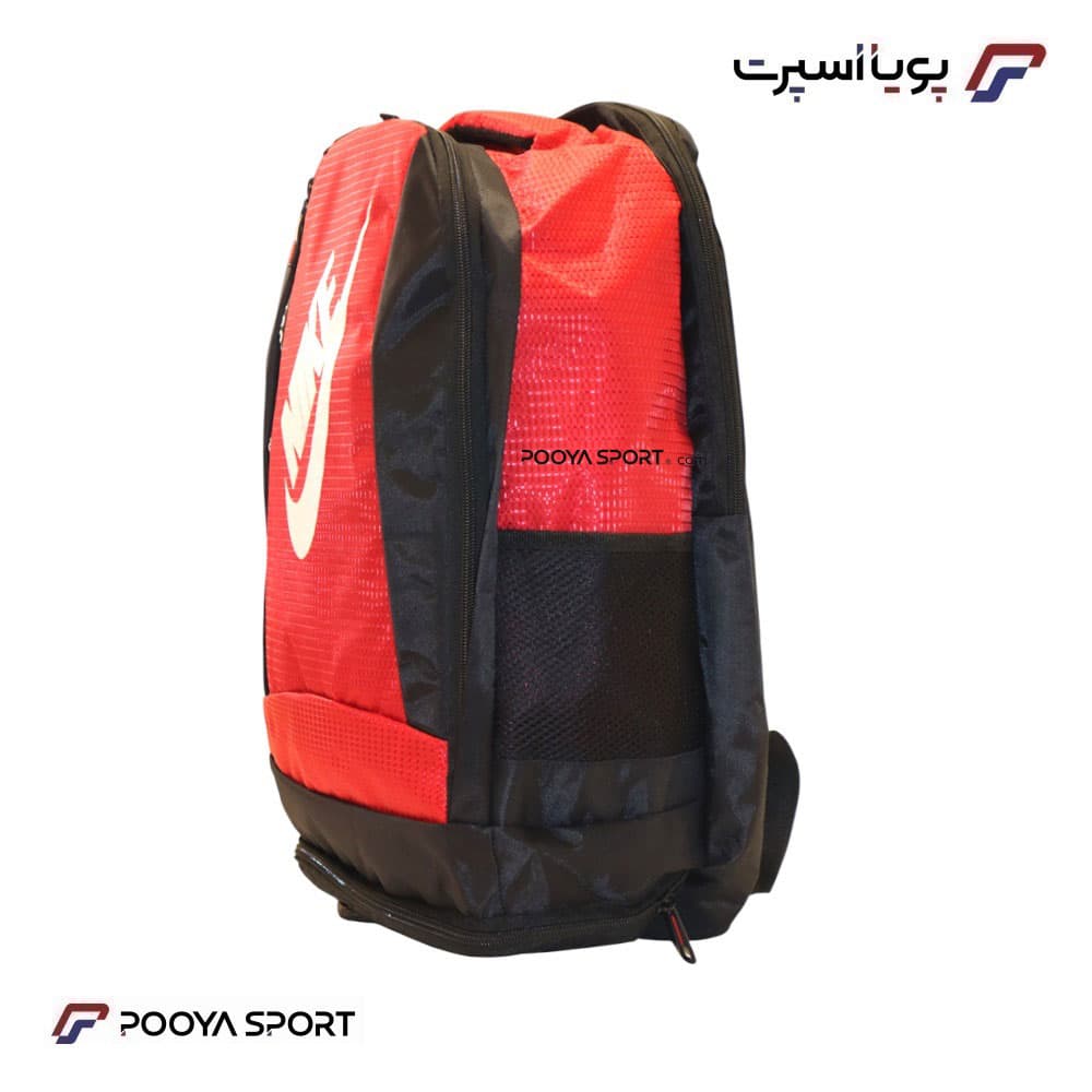 کوله پشتی ورزشی نایک NIKE سایز متوسط اعلا مشکی- قرمز — تصویر ۱۱