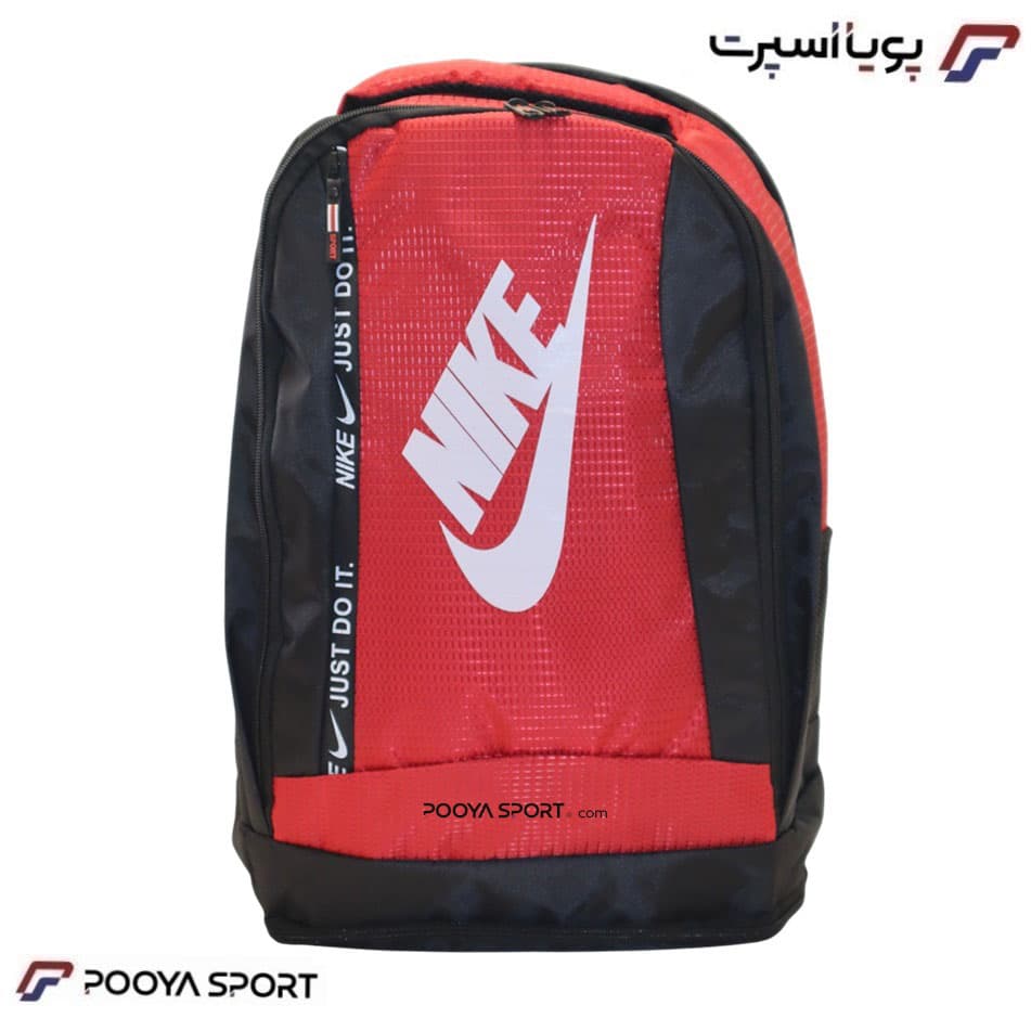 کوله پشتی ورزشی نایک NIKE سایز متوسط اعلا مشکی- قرمز — تصویر ۱۲