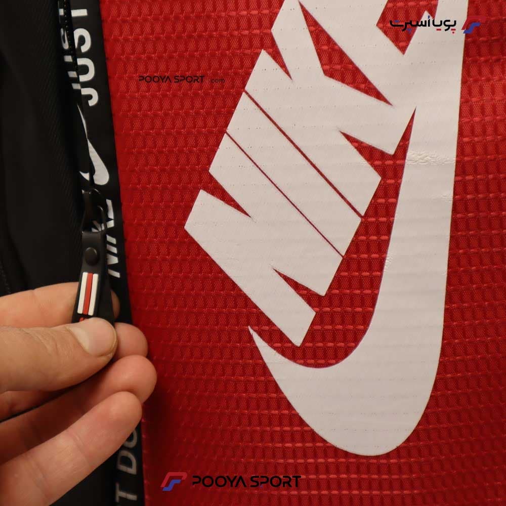 کوله پشتی ورزشی نایک NIKE سایز متوسط اعلا مشکی- قرمز — تصویر ۷