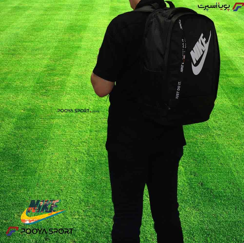 کوله پشتی ورزشی نایک NIKE سایز متوسط اعلا مشکی — تصویر ۲