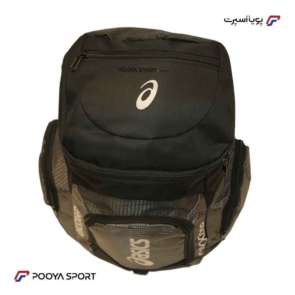 کوله پشتی ورزشی ضد آب جدید اسیکس asics سایز متوسط a12 طوسی — تصویر ۷
