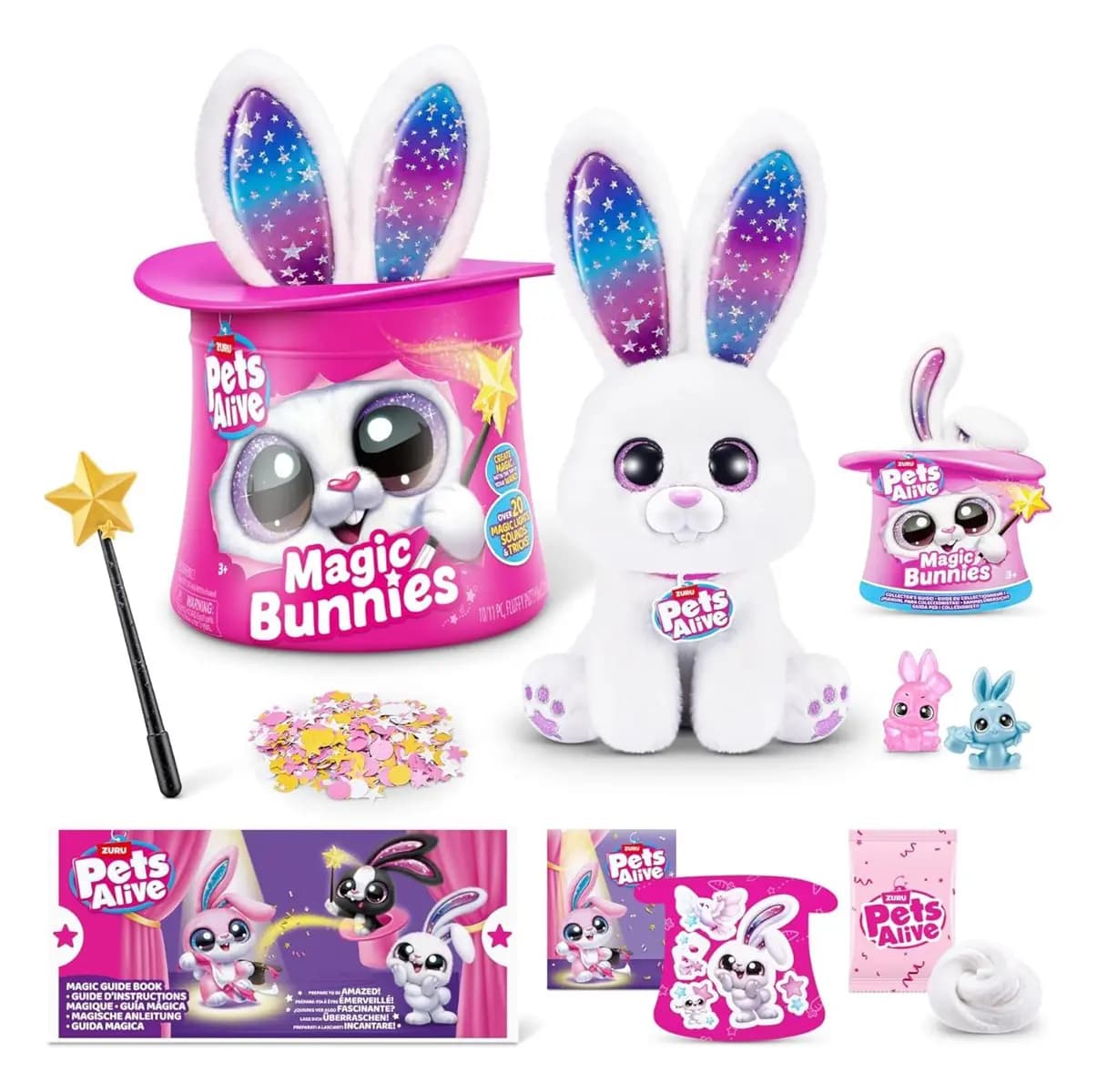 عروسک Pets Alive مدل Magic Bunnies سفید — تصویر ۴