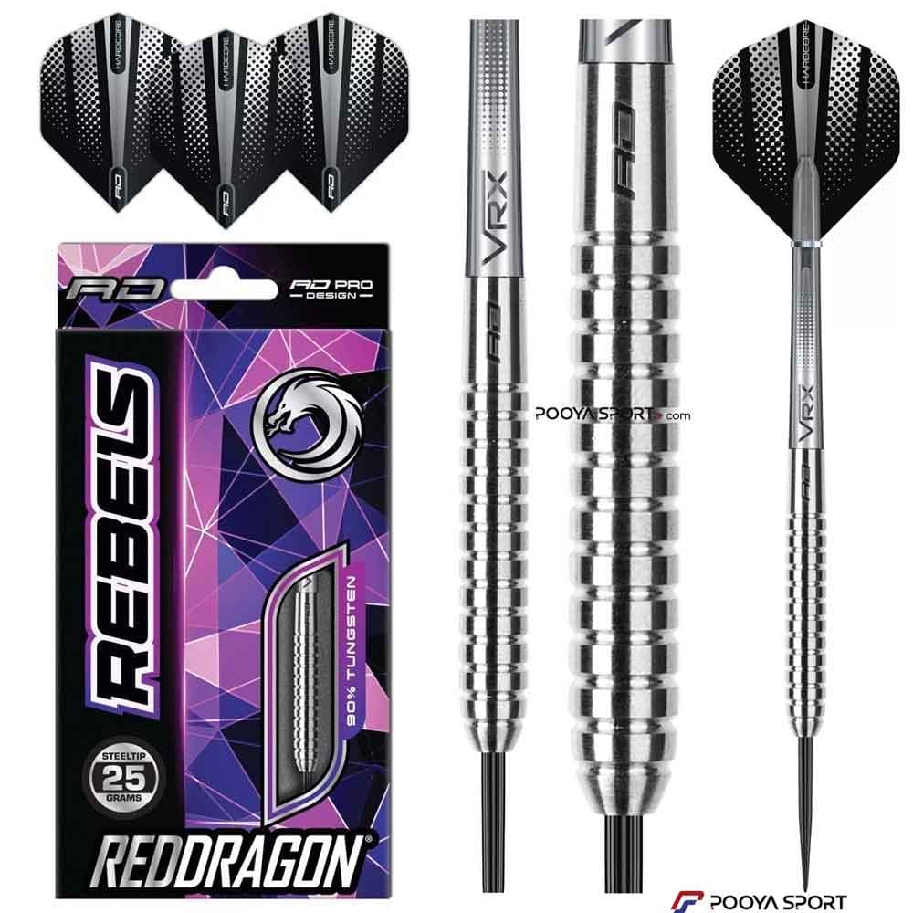 تیر دارت سوزنی حرفه ای رد دراگون مدل Red Dragon Rebels 25gr اصل — تصویر ۱۰