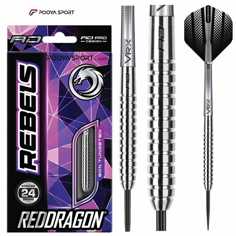 تیر دارت سوزنی حرفه ای رد دراگون مدل Red Dragon Rebels 24g اصل