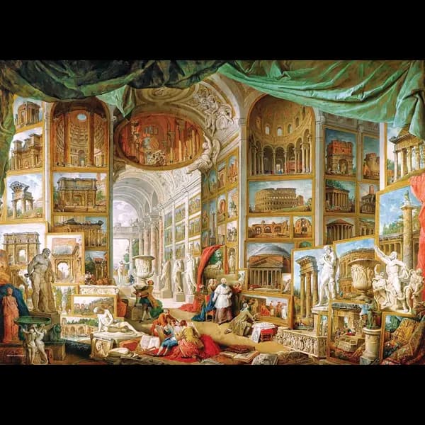 پازل 1000 تکه یوروگرافیکس Eurographics طرح گالری نماهای روم باستان — تصویر ۷