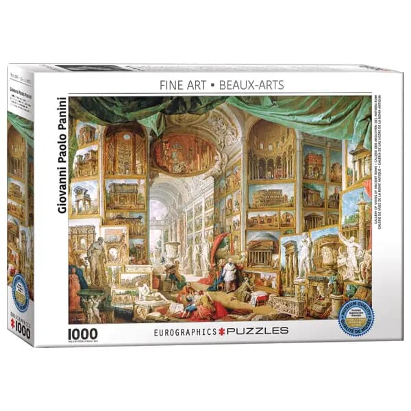 پازل 1000 تکه یوروگرافیکس Eurographics طرح گالری نماهای روم باستان — تصویر ۶