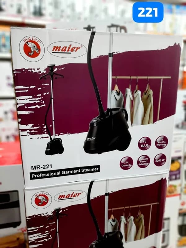 اتو بخار ایستاده مایر مدل MR-221 | خرید اتو ایستاده 2200 وات با مخزن بزرگ — تصویر ۶