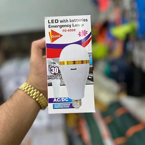 لامپ اضطراری شارژی 30 وات مدل F0-4008 | خرید لامپ LED اضطراری اصل — تصویر ۳