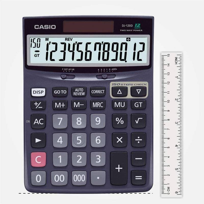 ماشین حساب کاسیو Casio DJ-120D — تصویر ۳