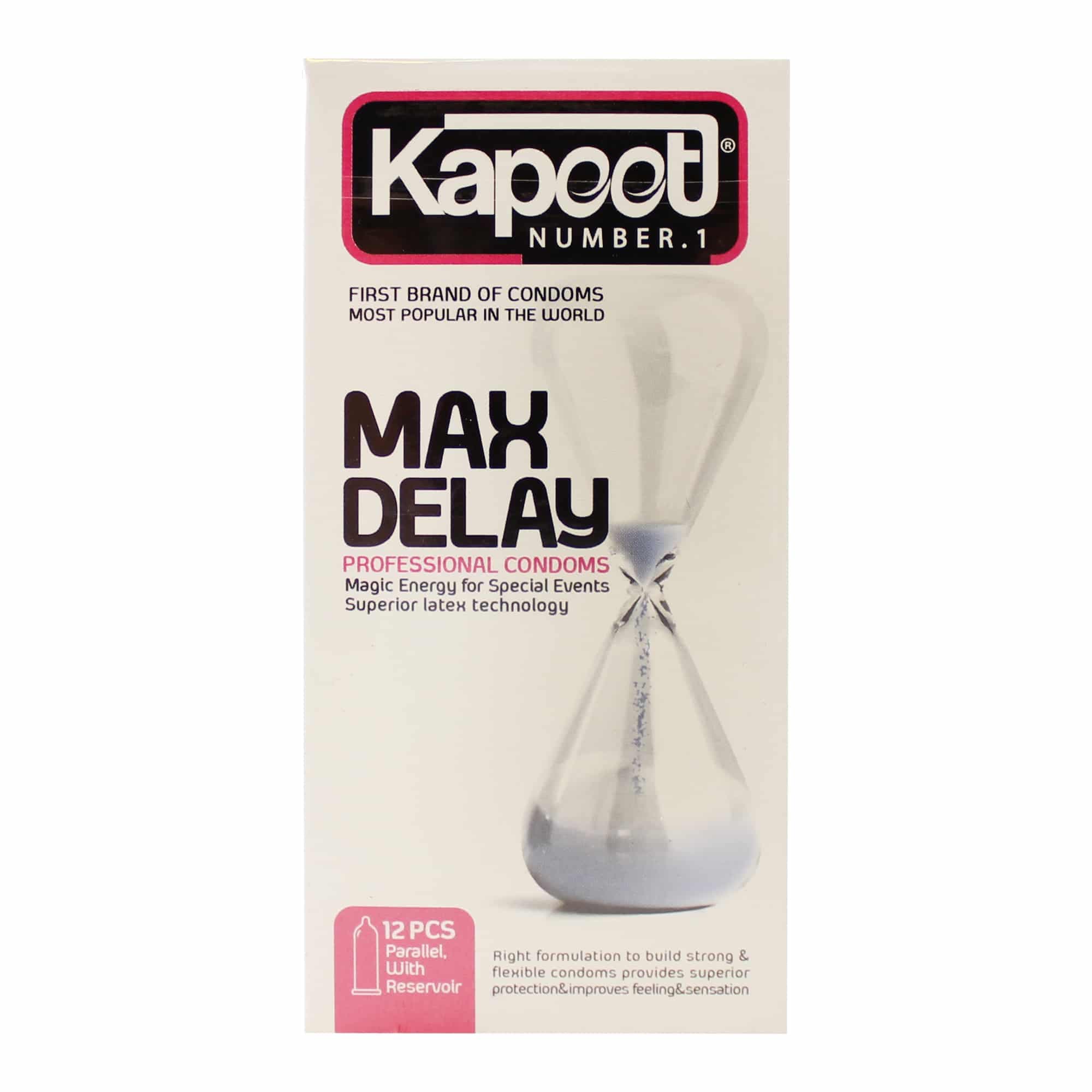 کاندوم کاپوت Max Delay بسته 12 عددی