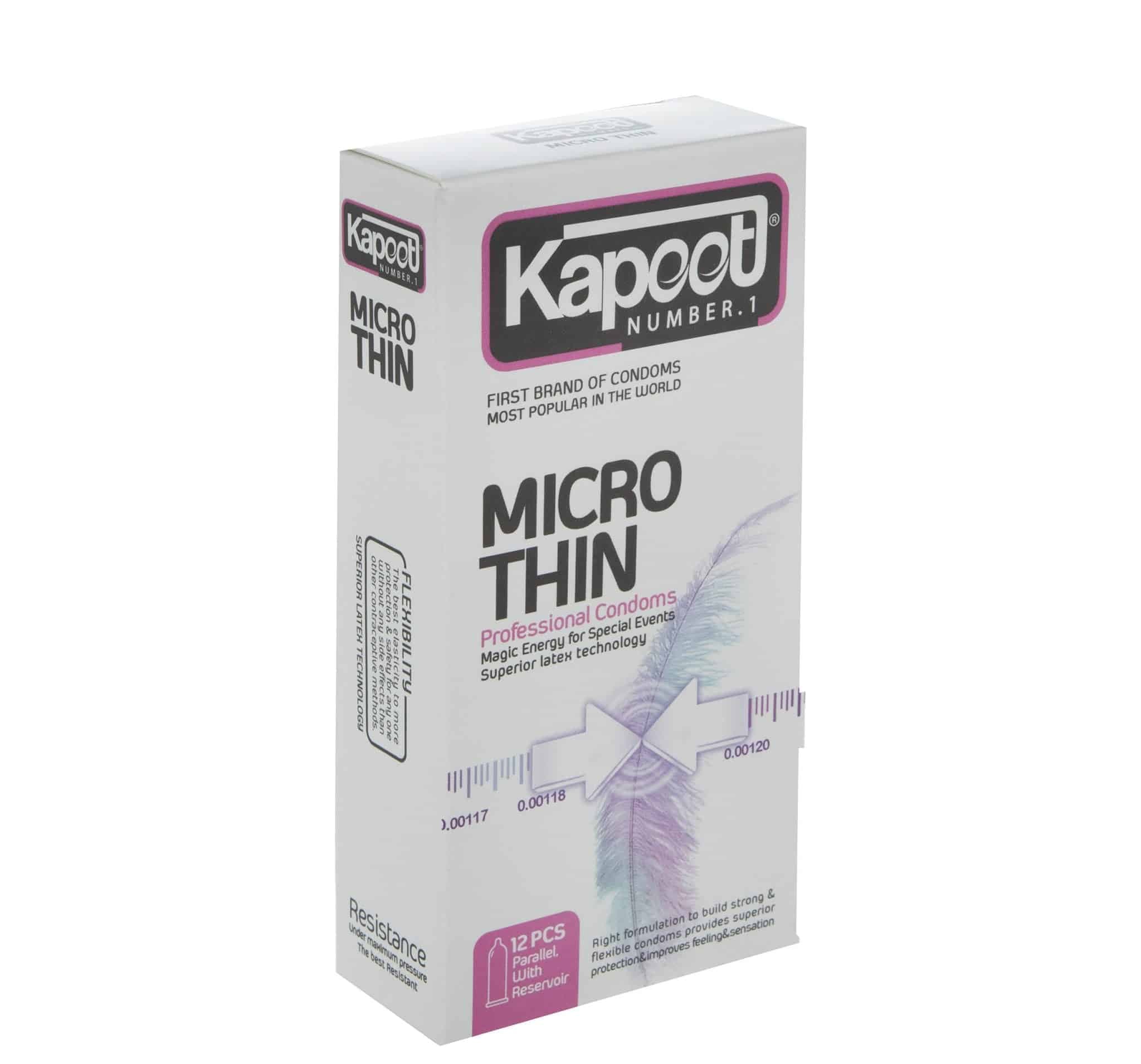 کاندوم کاپوت Micro Thin بسته 12 عددی — تصویر ۳