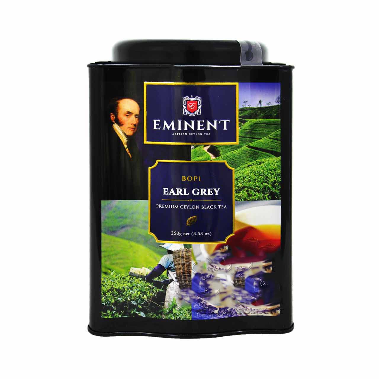 چای سیاه ارل گری ( عطری ) قوطی فلزی ۲۵۰ گرم امیننت – eminent — تصویر ۲