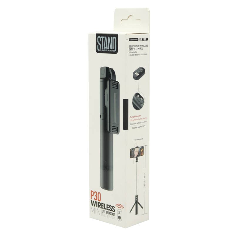 سه پایه و مونوپاد بلوتوثی Live Broadcast Selfie Stick P30 — تصویر ۳