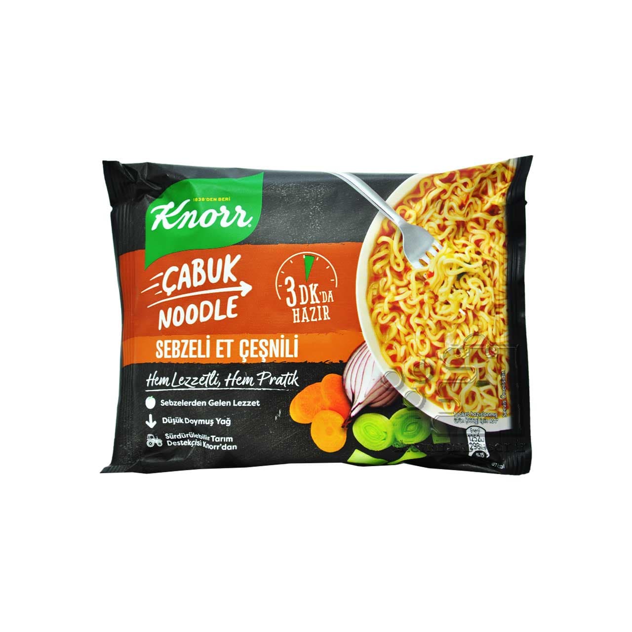 نودل با طعم گوشت و سبزیجات ۶۶ گرم کنور – knorr