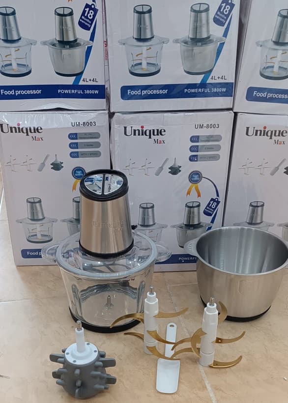 خردکن یونیک 3800 وات 4 لیتر مدل UM_8003 | Unique Chopper 3800W — تصویر ۵