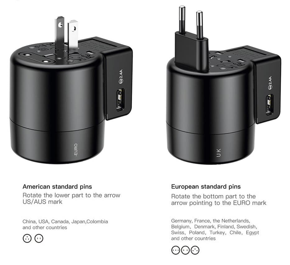شارژر دیواری باسئوس مدل JY-109USB — تصویر ۶