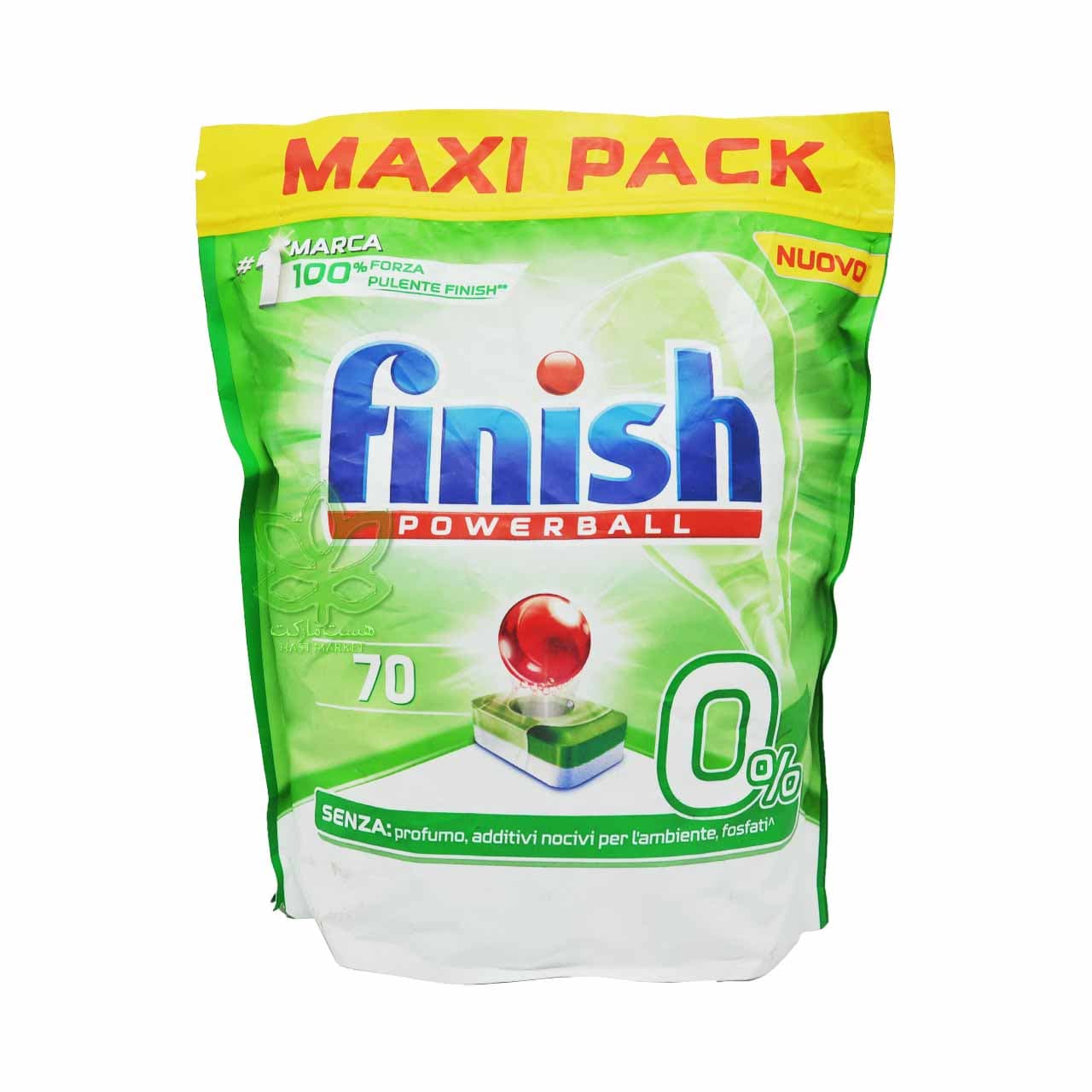 قرص ماشین ظرفشویی پاوربال 70 عدد سازگار با محیط زیست فینیش – finish