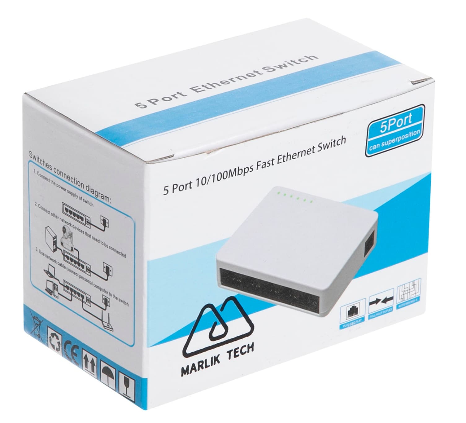 سوییچ 5 پورت مارلیک تک مدل TXE107 — تصویر ۳