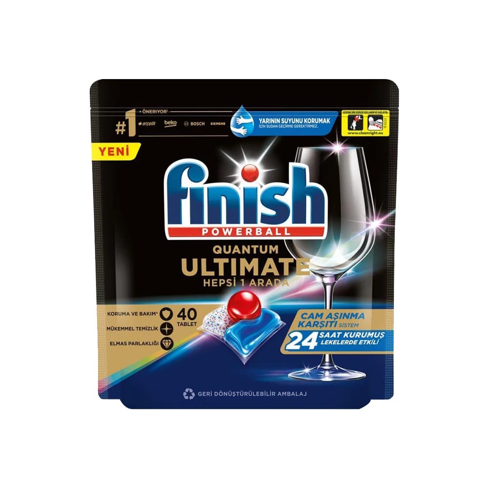 قرص ماشین ظرفشویی 40 عدد کوانتوم اولتیمیت فینیش – finish — تصویر ۲