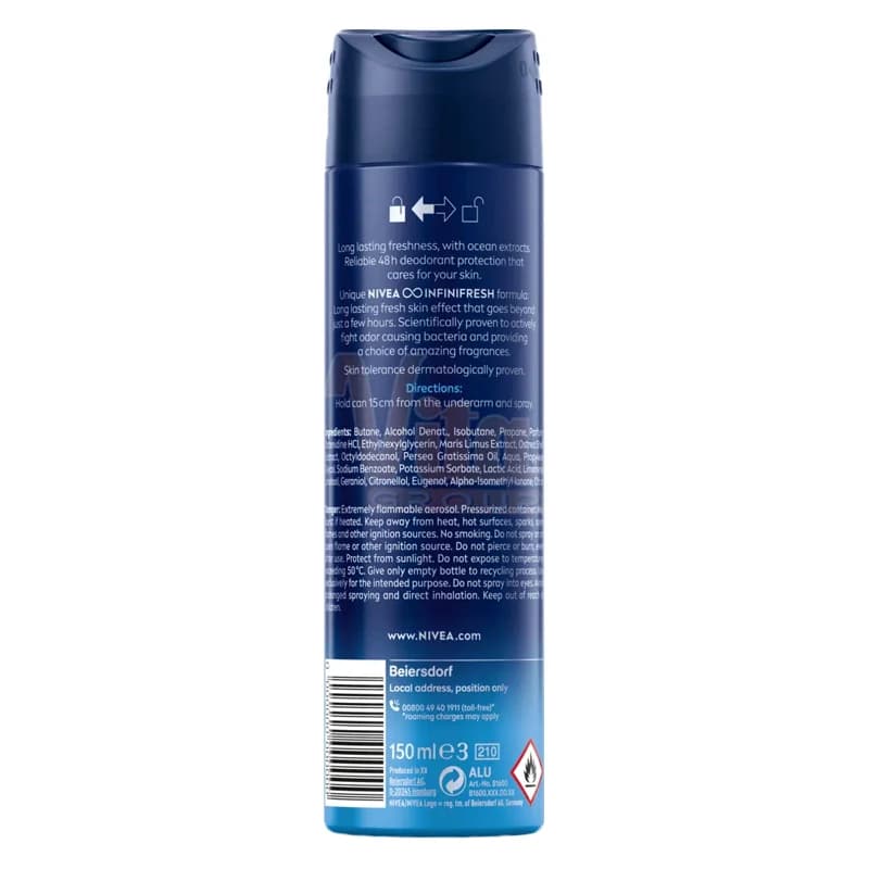 اسپری مردانه نیوا Fresh Active حجم 150 میل — تصویر ۳