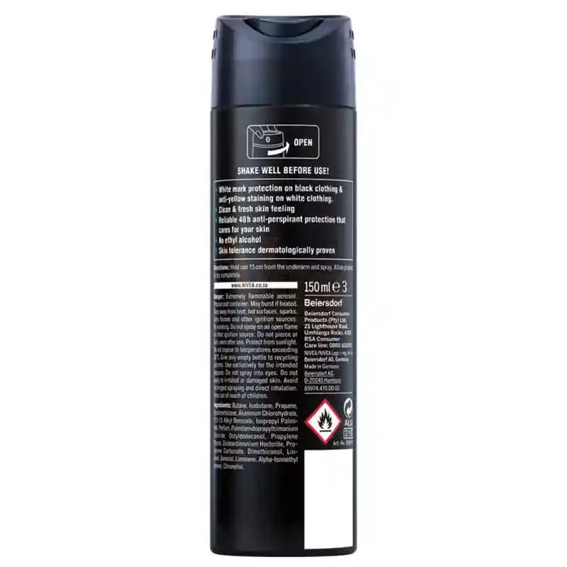 اسپری مردانه نیوا Black & White Fresh حجم 150 میل — تصویر ۶