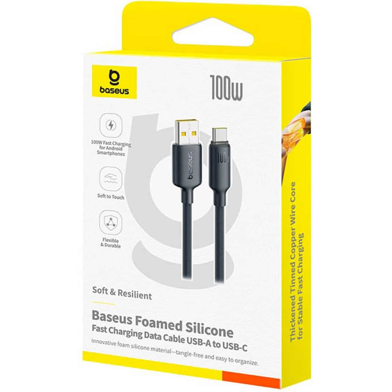 کابل تایپ سی باسئوس Baseus مدل CB000172 توان 100 وات یک متری — تصویر ۶