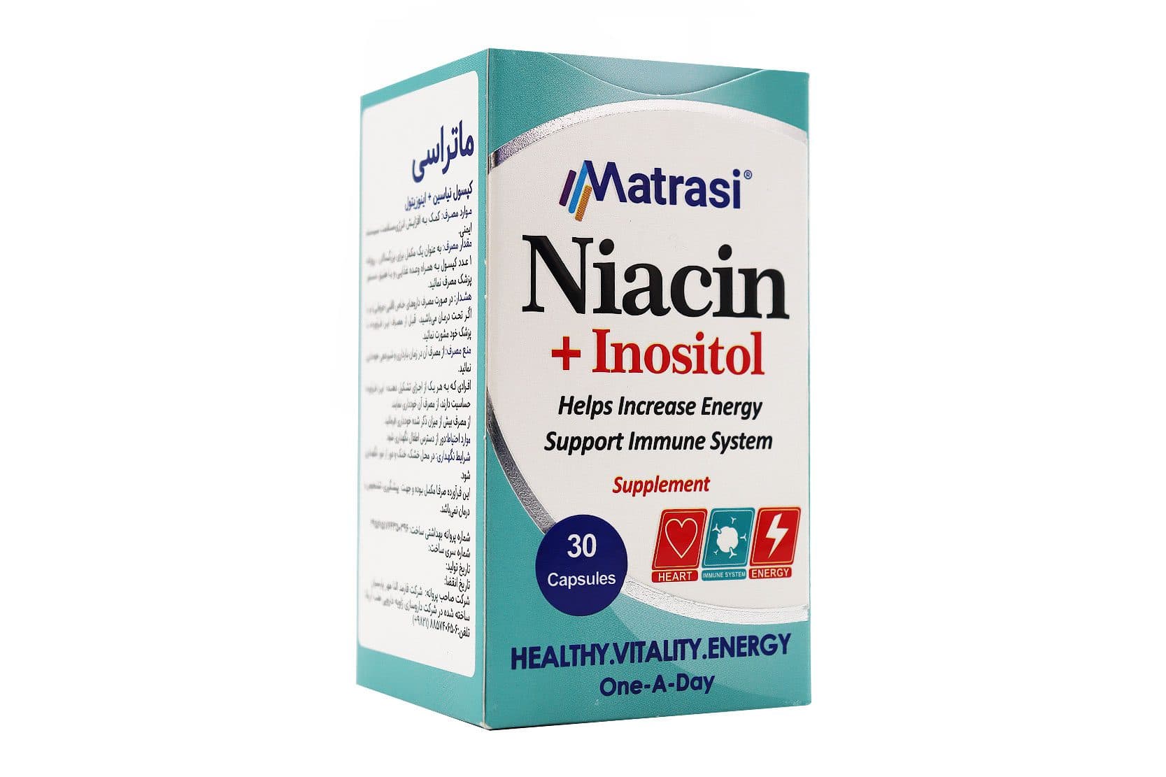 کپسول نیاسین و اینوزیتول ماتراسی 30 عدد — تصویر ۱۲