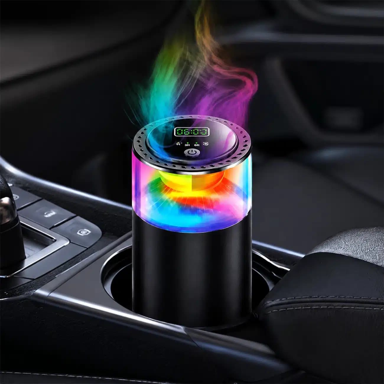 خوشبو کننده ماشین مدل Aura Scent شارژی نورپردازی RGB — تصویر ۳