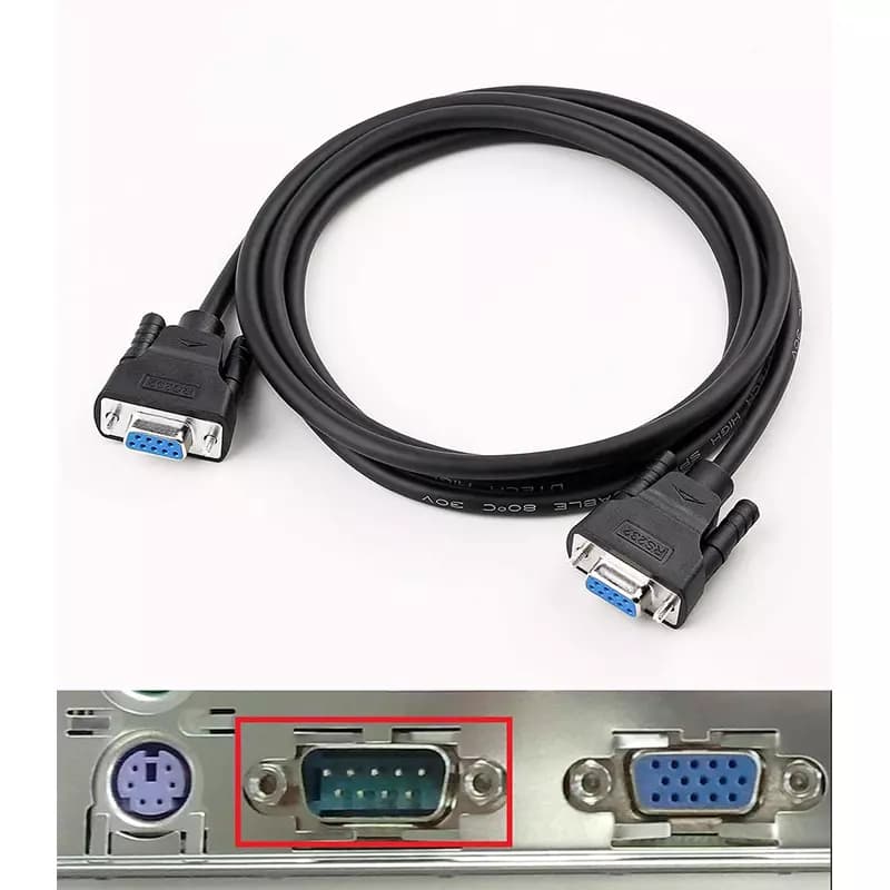 کابل دو سر 9 پین / 2 سر ماده / 1.5 متر کد 129287 — تصویر ۳