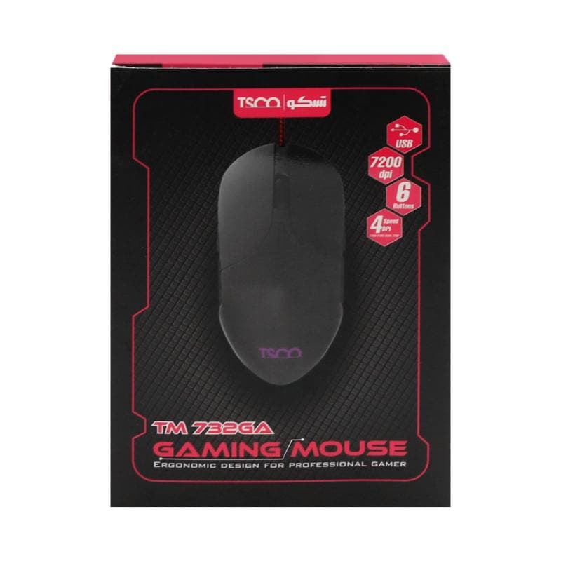 موس سیم دار گیمینگ تسکو مدل TM732GA — تصویر ۴