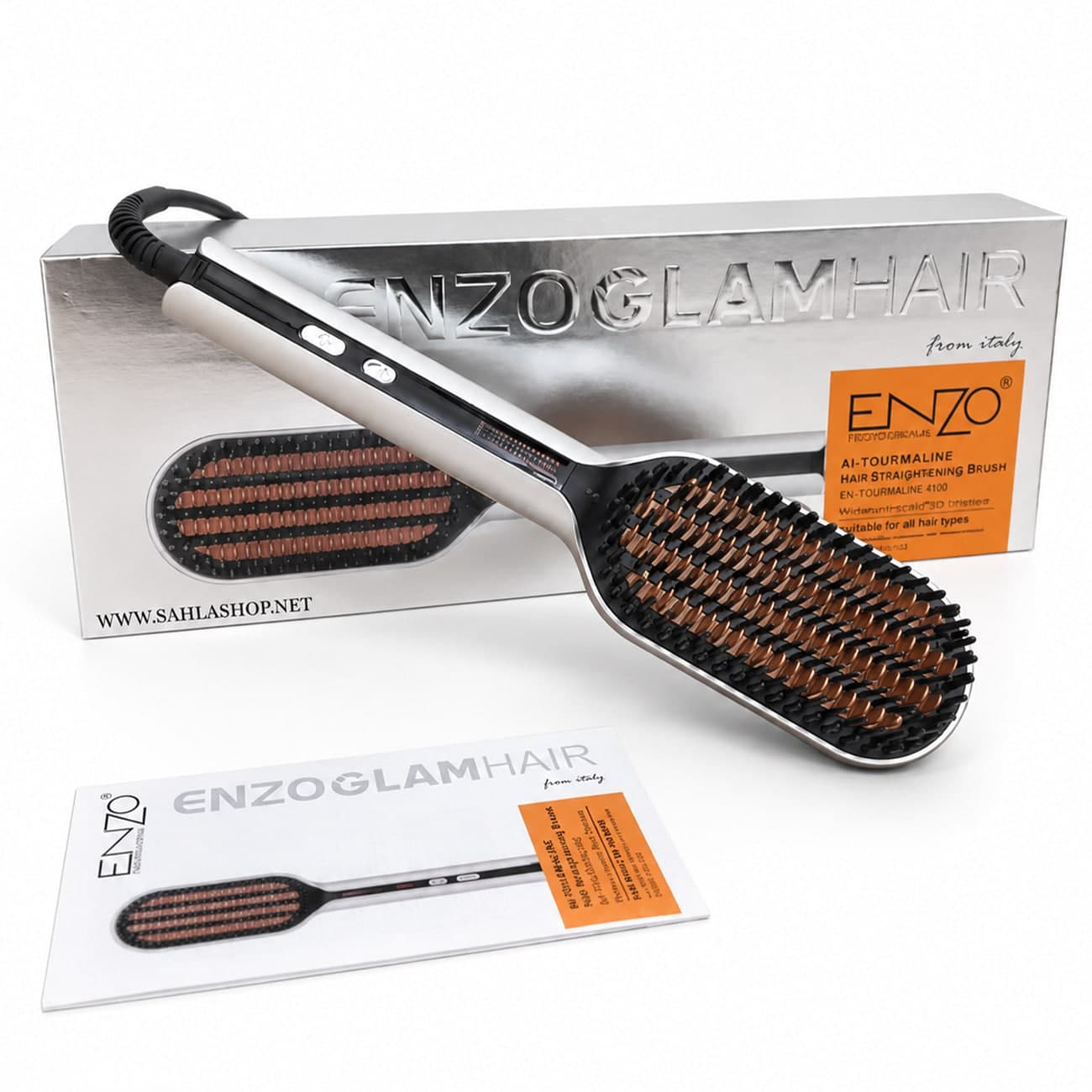 برس حرارتی انزو Enzo مدل EN-4100 با سری Glam Hair — تصویر ۲