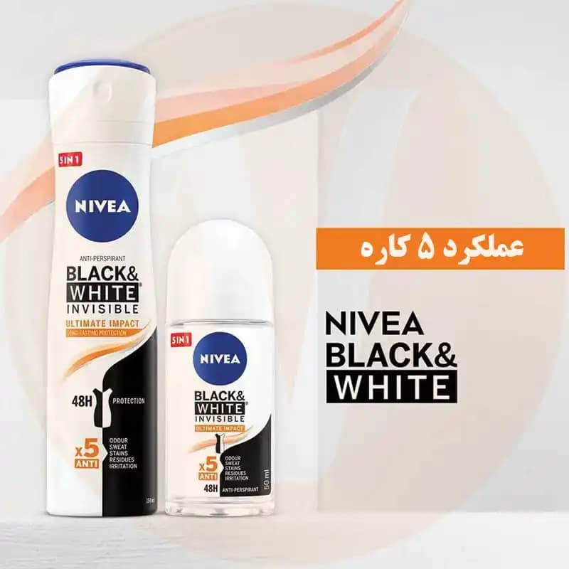 اسپری زنانه نیوا Black & White Ultimate حجم 150 میل — تصویر ۷